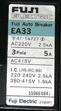 7 FUJI ELECTRIC 5 AMP CIRCUIT BREAKERS   MODEL EA33