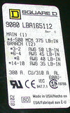 SQUARE  DPOWER DISTRIBUTION TERMINAL BLOCK 380 AMP MODEL 9080LBA65112