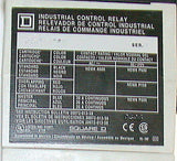 NEW SQUARE D CONTROL RELAY 110-120 VAC MODEL 8501XM060