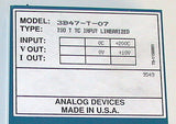 NEW ANALOG DEVICES  LINEARIZED TC INPUT MODULE 3B47-T70