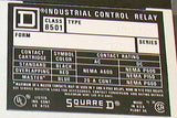 NEW SQUARE D CONTROL RELAY 20 AMP MODEL 8501 XM0 60