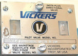 NEW VICKERS HYDRAULIC SOLENOID VALVE MODEL 880014PBDG4S