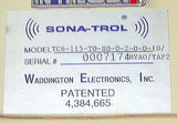 WADDINGTON SONA-TROL TENSION CONTROLLER MODEL TC6-115-T0-B0-0-2-0