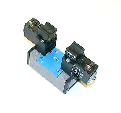 NEW FESTO DUAL COIL SOLENOID VALVE MODEL JMF-5/2-D-1-C