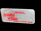 NEW BIMBA 5" PNEUMATIC LINEAR SLIDE THRUSTER T-315-EB1