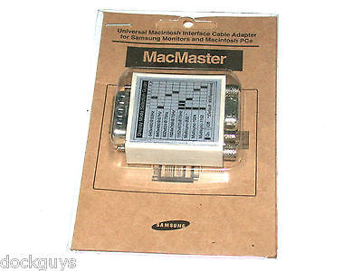 BRAND NEW IN BOX SAMSUNG MACMASTER PC TO MAC VIDEO ADAPTER - FREE SHIPPING