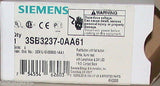NEW SIEMENS PUSHBUTTON 22 MM WHITE LENS MODEL 3SB3237-0AA61  (3 AVAILABLE)