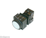 NEW SIEMENS PUSHBUTTON 22 MM WHITE LENS MODEL 3SB3237-0AA61  (3 AVAILABLE)
